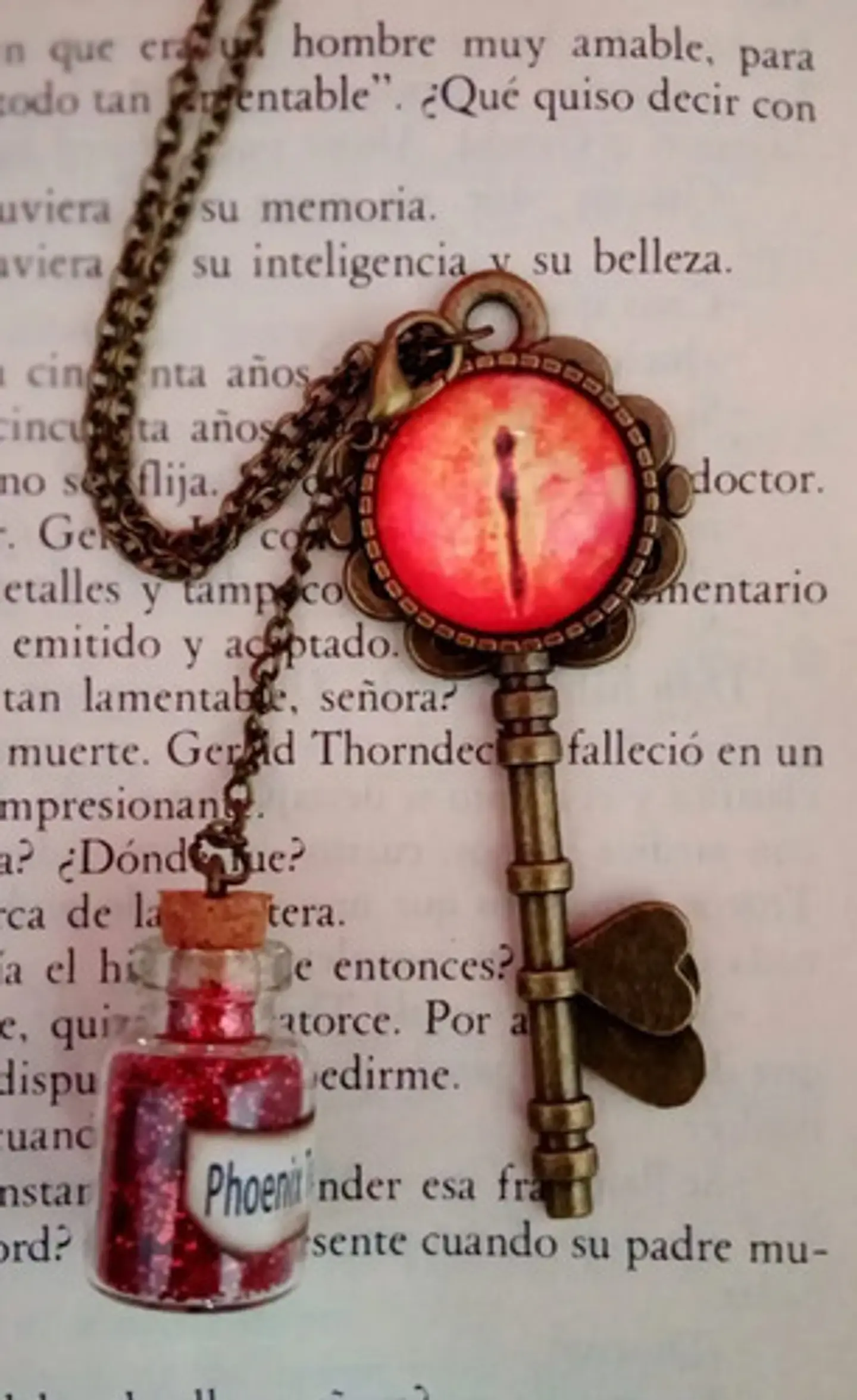 Collar Dije Ojo De Sauron Señor De Los Anillos Hombre Mujer Marrón 4