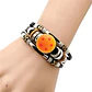 Pulsera Manilla Cuero Dragon Ball Z Esferas De Dragon Hombre - Miniatura 1