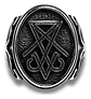 Anillo De Acero Color Plata Sello Sigil Gótico Para Hombre - Miniatura 2