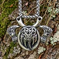 Collar Vikingo En Acero Para Hombres Dije Garra Oso Hachas - Miniatura 5