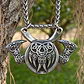 Collar Vikingo En Acero Para Hombres Dije Garra Oso Hachas - Miniatura 6
