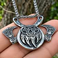 Collar Vikingo En Acero Para Hombres Dije Garra Oso Hachas - Miniatura 7