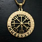 Collar Vikingo De Acero Para Hombre Y Mujer Dije Vegvísir - Miniatura 5