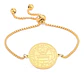 Pulsera Manilla Acero Color Oro Sello Secreto Salomón Mujer - Miniatura 1