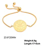 Pulsera Manilla Acero Color Oro Sello Secreto Salomón Mujer - Miniatura 2