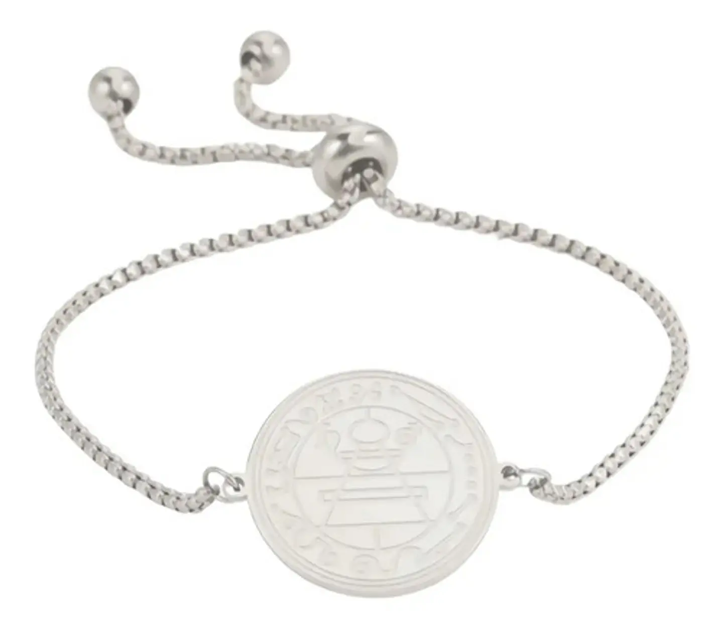 Pulsera Manilla Acero Color Oro Sello Secreto Salomón Mujer 6