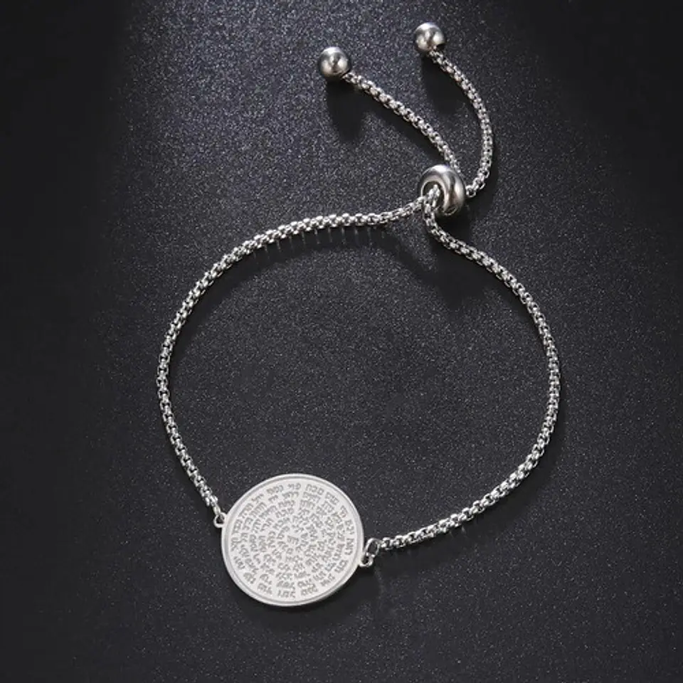 Pulsera Manilla Acero Color Oro Sello Secreto Salomón Mujer 11