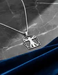 Collar De Acero Para Hombres Dije Leonardo Da Vinci Vitruvio - Miniatura 13
