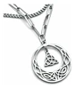Collar Vikingo De Acero Para Mujer Dije Luna Triqueta Celta - Miniatura 11