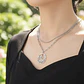 Collar Vikingo De Acero Para Mujer Dije Luna Triqueta Celta - Miniatura 14