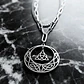 Collar Vikingo De Acero Para Mujer Dije Luna Triqueta Celta - Miniatura 19