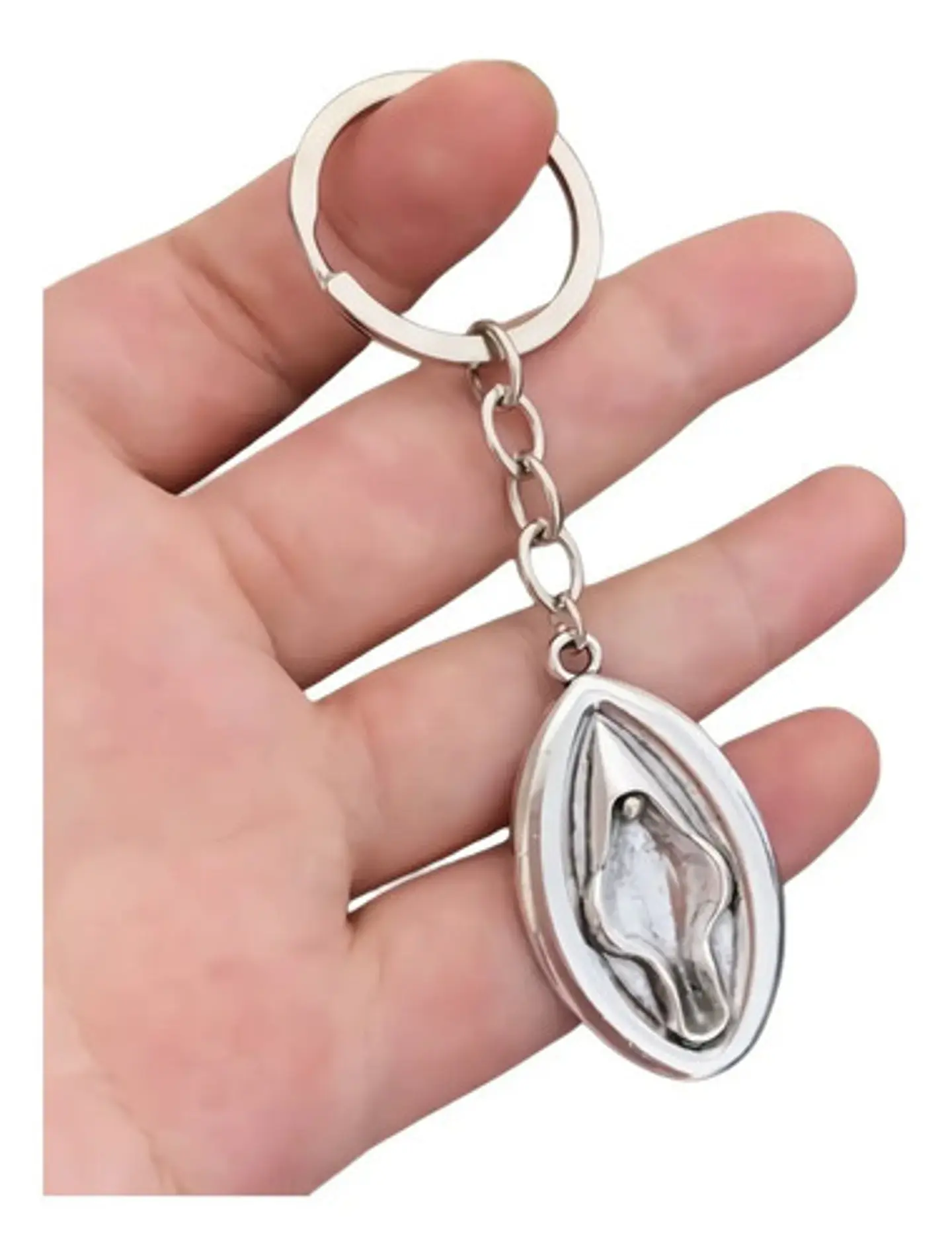 Llavero Color Plata Divertido Genitales Para Hombre Y Mujer 9