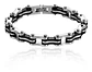 Pulsera Aro De Acero Color Plata Cadena De Moto Para Hombre - Miniatura 1