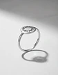 Anillo De Acero Para Mujer Argolla Amuleto Sol Pagano Wicca - Miniatura 9