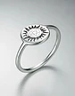 Anillo De Acero Para Mujer Argolla Amuleto Sol Pagano Wicca - Miniatura 10