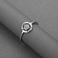 Anillo De Acero Para Mujer Argolla Amuleto Sol Pagano Wicca - Miniatura 12
