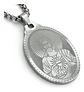 Collar De Acero Para Hombre Mujer Dije Jesús Sagrado Corazón - Miniatura 1