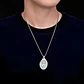 Collar De Acero Para Hombre Mujer Dije Jesús Sagrado Corazón - Miniatura 9