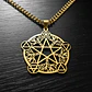 Collar De Acero Para Hombre Y Mujer Dije Pentagrama De Wicca - Miniatura 8