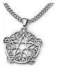 Collar De Acero Para Hombre Y Mujer Dije Pentagrama De Wicca - Miniatura 11