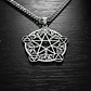 Collar De Acero Para Hombre Y Mujer Dije Pentagrama De Wicca - Miniatura 18