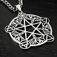 Collar De Acero Para Hombre Y Mujer Dije Pentagrama De Wicca - Miniatura 19