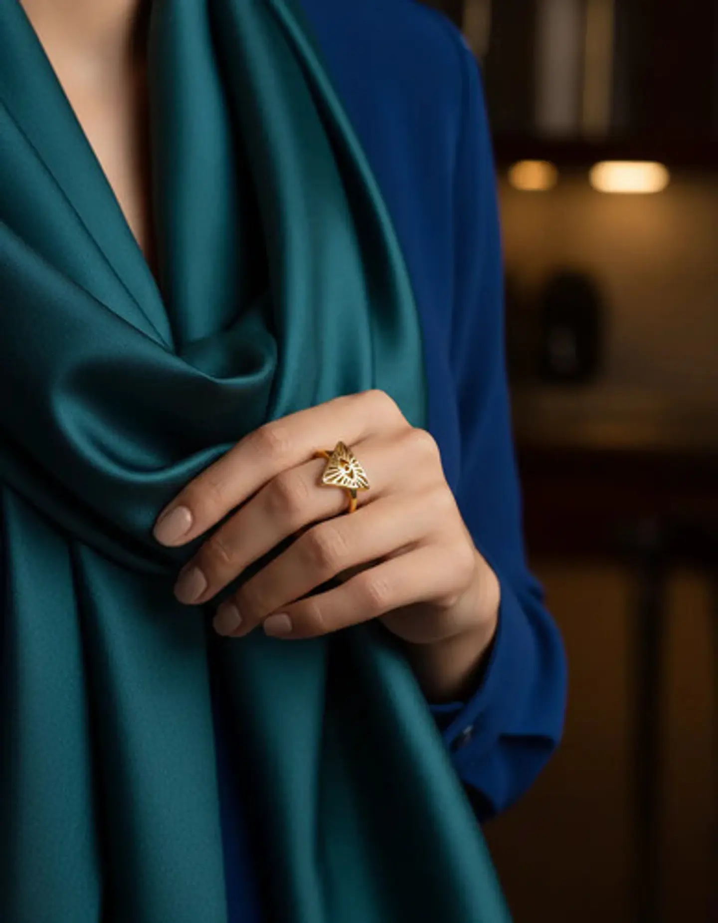 Anillo De Acero Para Mujeres Argolla Ojo De La Providencia 6