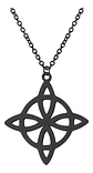 Collar Para Mujer Dije Nudo Bruja Celta De Acero Color Oro - Miniatura 16