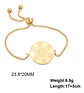 Pulsera Manilla De Acero Color Oro Geometría Sagrada Mujer - Miniatura 2
