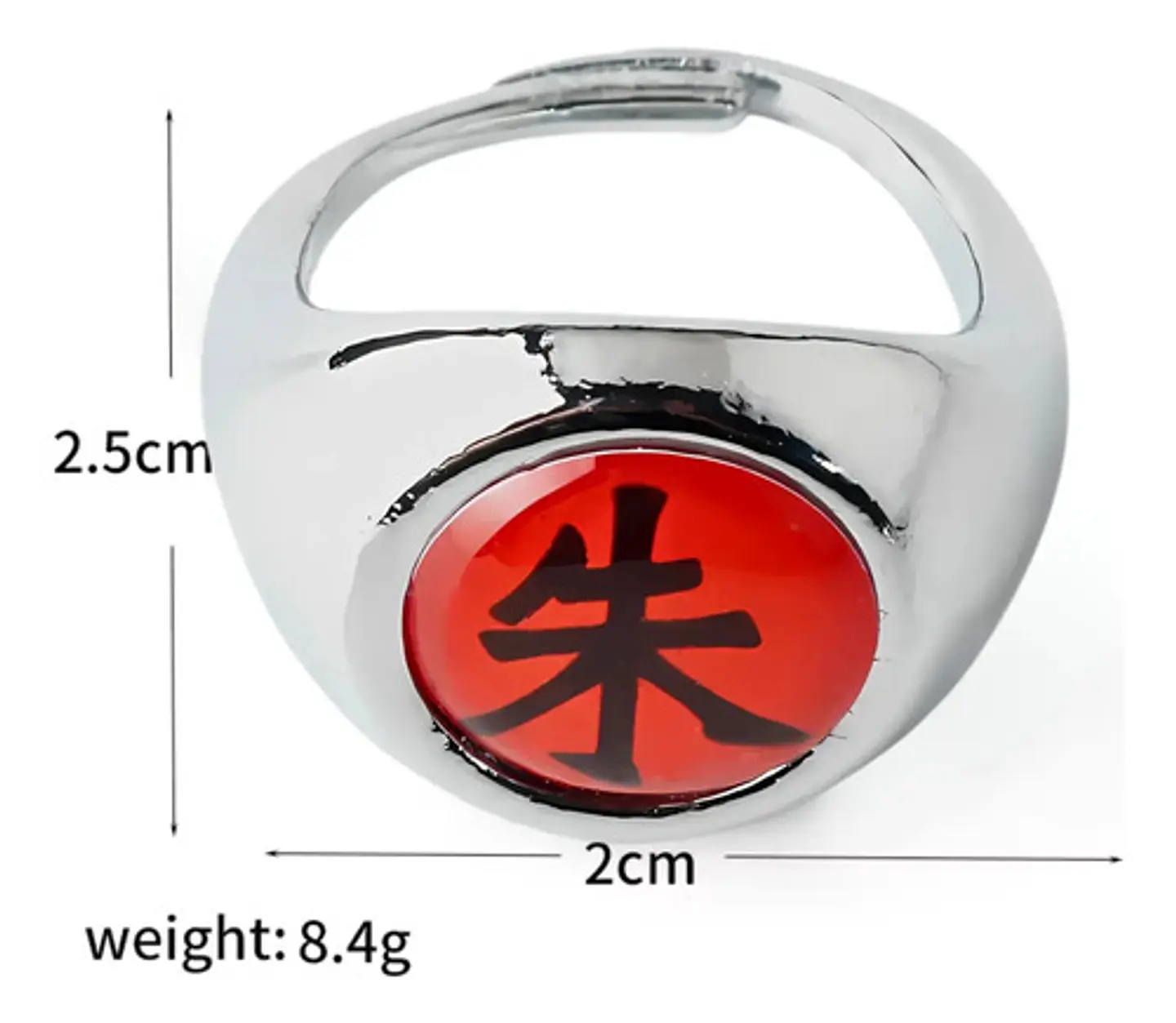 Anillo Para Hombre Mujer Anime Otaku Akatsuki Itachi Naruto 3