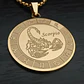 Collar De Acero Para Hombre Y Mujer Dije Signos Zodiacales - Miniatura 5