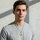 Collar De Acero Para Hombre Y Mujer Dije Signos Zodiacales - Miniatura 42