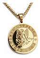 Collar De Acero Para Hombre Y Mujer Dije Signos Zodiacales - Miniatura 101
