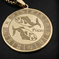 Collar De Acero Para Hombre Y Mujer Dije Signos Zodiacales - Miniatura 117