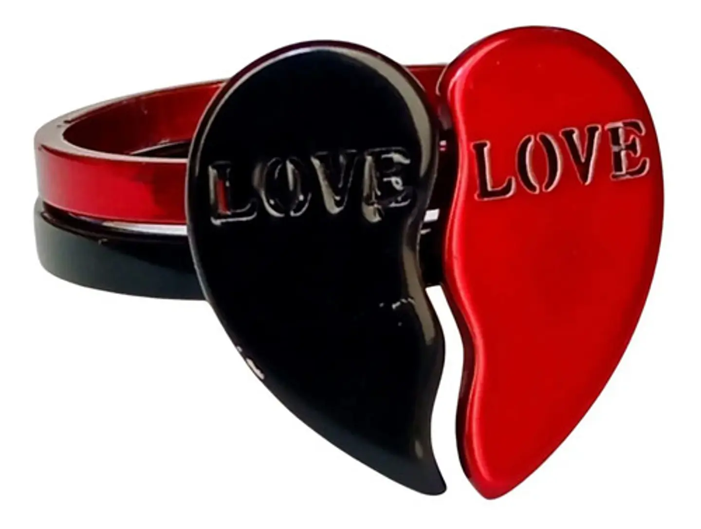 Anillo Para Pareja Novios Forma De Corazon Para Hombre Mujer 9