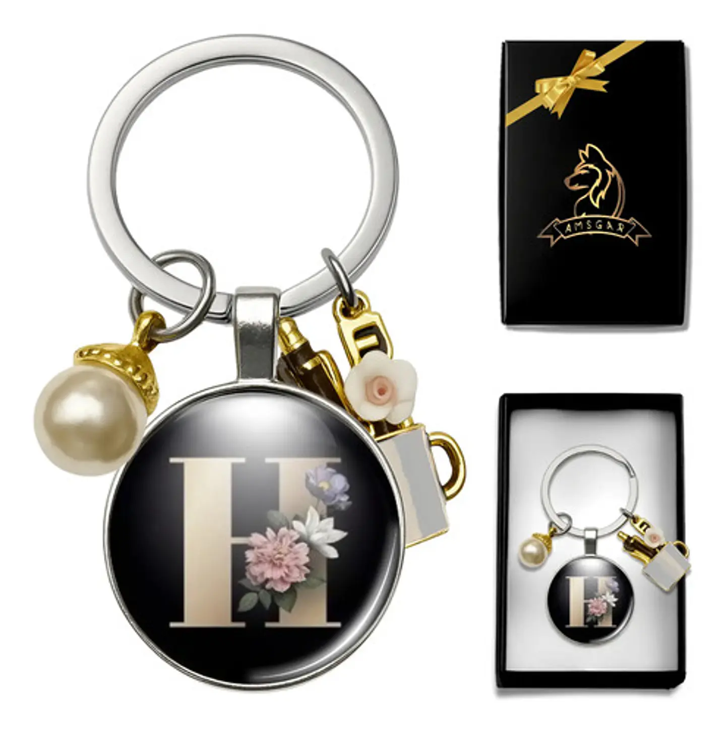 Llavero Iniciales Color Plata Para Profesor Hombre Y Mujer 29
