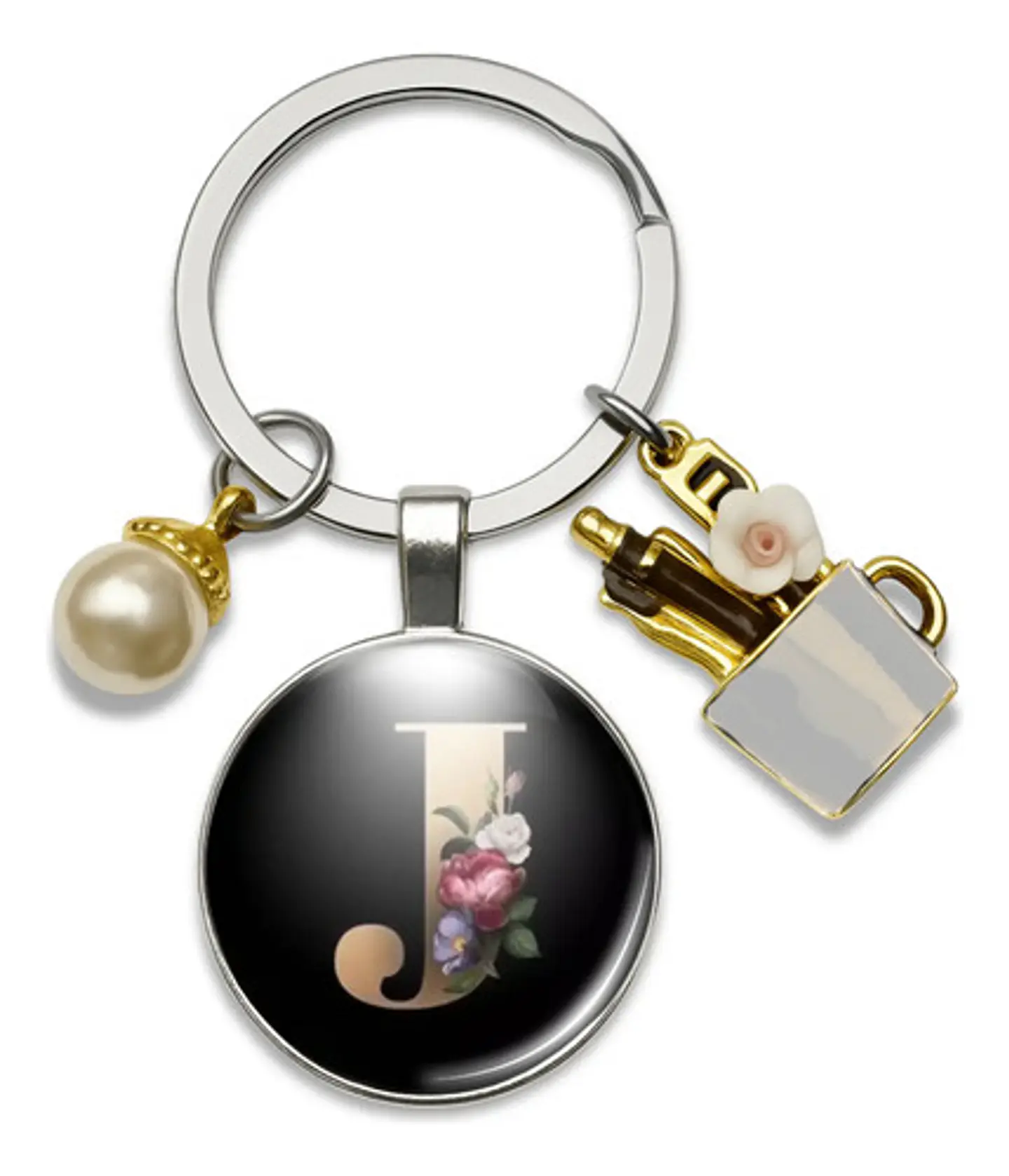Llavero Iniciales Color Plata Para Profesor Hombre Y Mujer 37