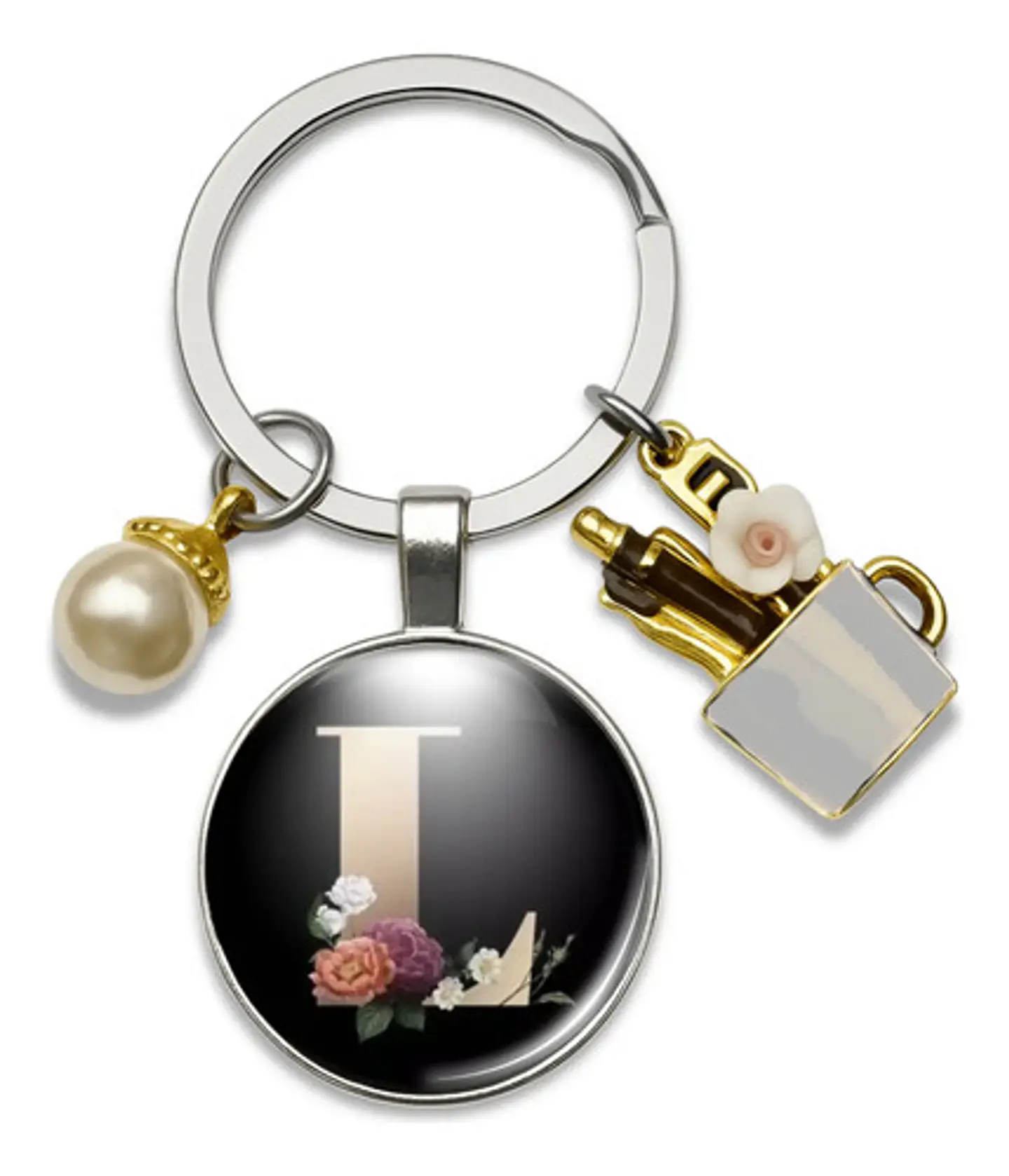 Llavero Iniciales Color Plata Para Profesor Hombre Y Mujer 43