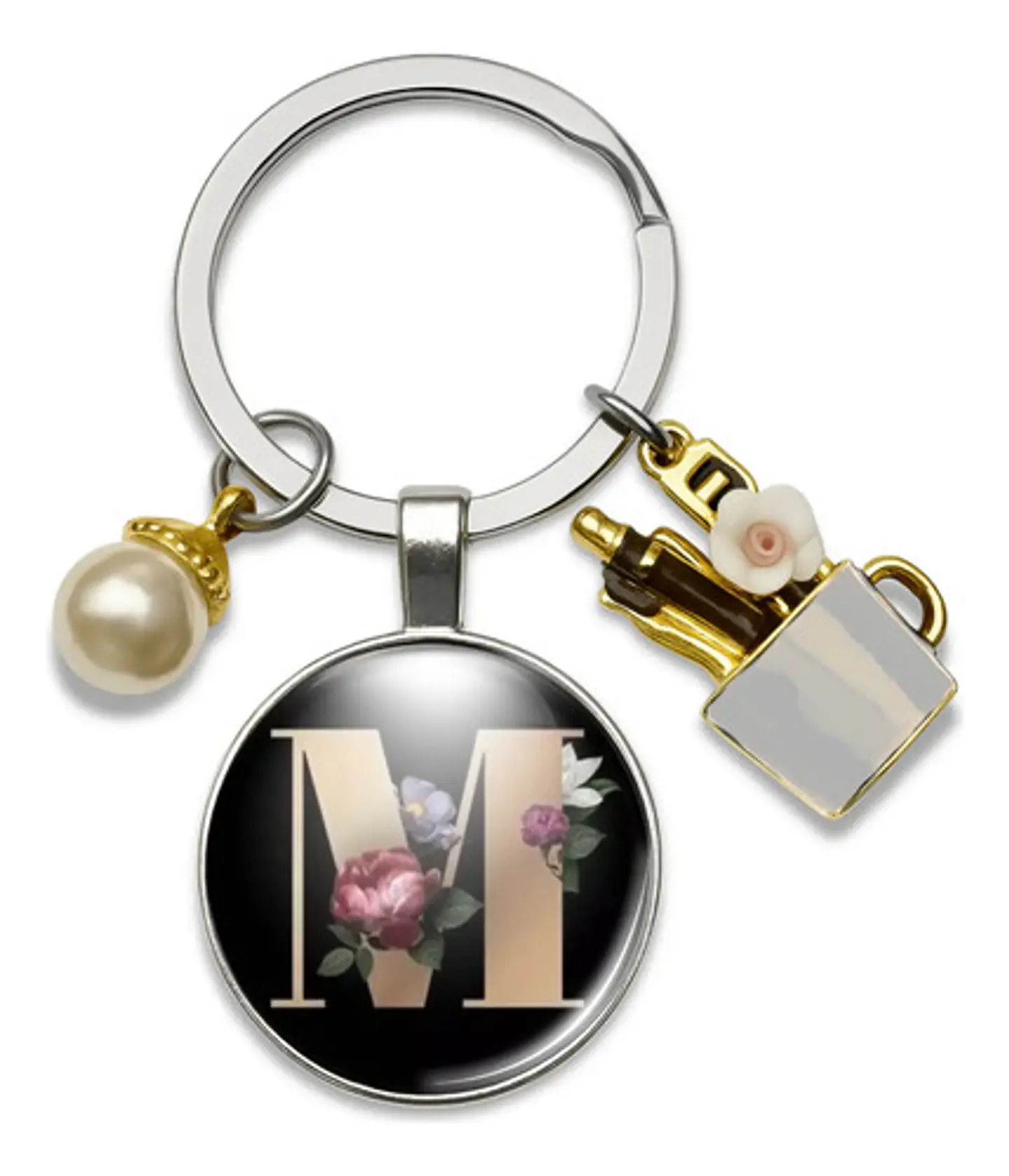 Llavero Iniciales Color Plata Para Profesor Hombre Y Mujer 49
