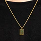 Collar De Acero Para Hombres Y Mujeres Dije Placa Fibonacci - Miniatura 8