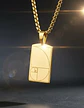 Collar De Acero Para Hombres Y Mujeres Dije Placa Fibonacci - Miniatura 10