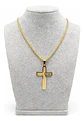 Collar Para Hombre Mujer Y Dije Cruz Jesus Acero Color Plata - Miniatura 3