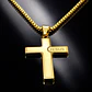 Collar Para Hombre Mujer Y Dije Cruz Jesus Acero Color Plata - Miniatura 6