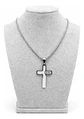 Collar Para Hombre Mujer Y Dije Cruz Jesus Acero Color Plata - Miniatura 12