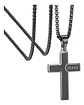 Collar Para Hombre Mujer Y Dije Cruz Jesus Acero Color Plata - Miniatura 21
