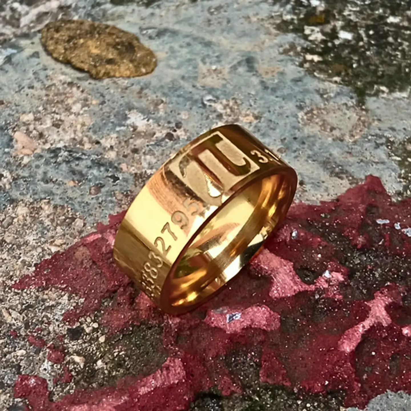 Anillo De Acero Para Hombre Y Mujer Grabado Pi Matemáticas 6