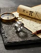 Anillo De Acero Para Hombre Y Mujer Grabado Pi Matemáticas - Miniatura 12
