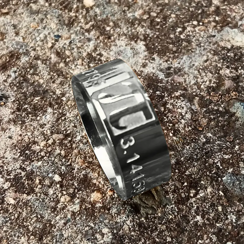 Anillo De Acero Para Hombre Y Mujer Grabado Pi Matemáticas 13