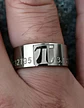 Anillo De Acero Para Hombre Y Mujer Grabado Pi Matemáticas - Miniatura 19