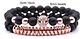 Pulsera Brazalete Manilla Leopardo Piedras Naturales Hombre - Miniatura 7